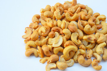 Roasted cashews. Organic roasted cashews
