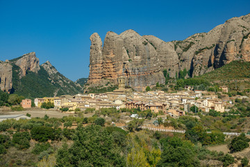 Village below Aguero Mountains, Huesca, Spain n2