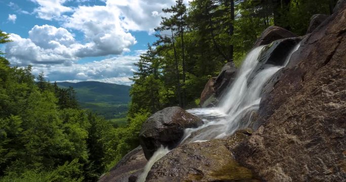 The Georgiana Falls of Franconia in Notch State Park New Hampshire 