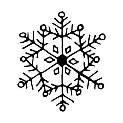 Snowflake. Icon graphic.