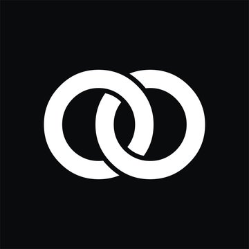 OO logo initial letter design template vector