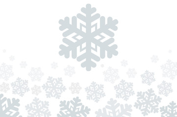 Snowflake graphic design, vector / Silhouette of stylized snowflake. Vector Graphics of Snowflake Design, single and gradient from bottom to center.