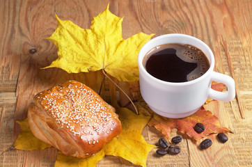Coffee and bun