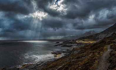 Nesland in Flakstad, Lofoten islands
