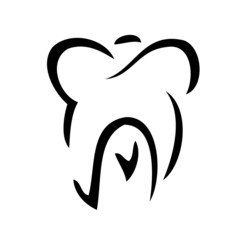 Zahn (Zeichnung) / tooth (icon) / la dent (signe visuel) / el diente (símbolo)