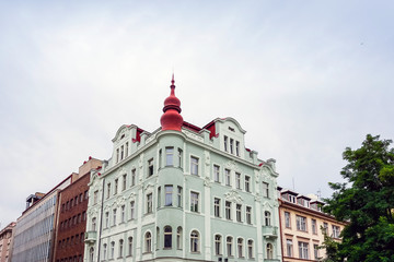 Old Town ancient architecture in Prague, Czech Republic