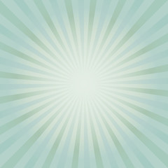 Abstract soft Green Blue rays background. Vector