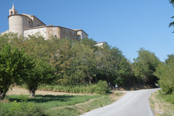 Fototapeta na wymiar Sorbolongo (Fossombrone, Marches): historic village