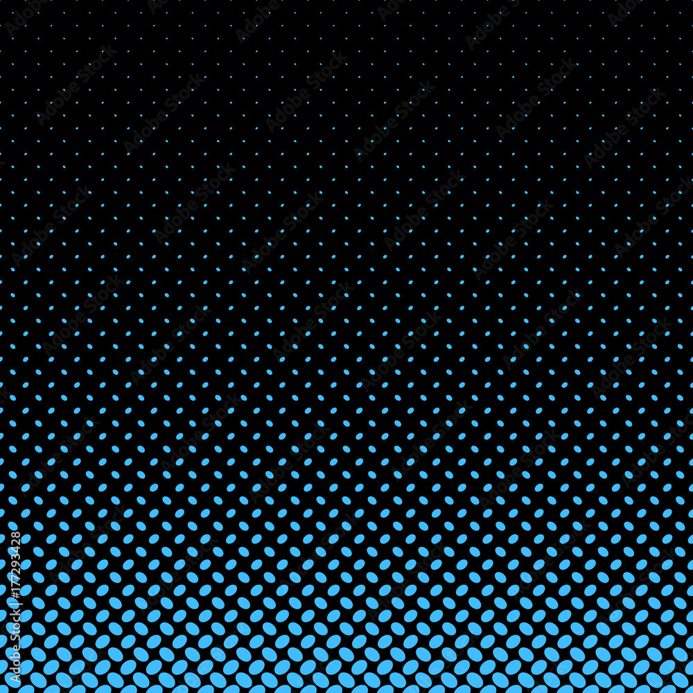 Poster geometrical halftone ellipse pattern background - vector graphic from diagonal elliptical dots