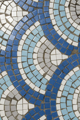 Mosaic semi circle patterns