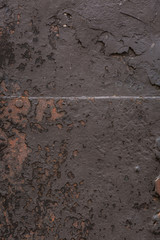 Grunge background - rusty antique door knocker