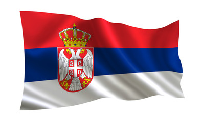 Serbia flag, A series of flags of the world. 