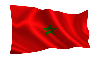 Morocco flag, A series of flags of the world. 