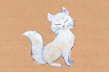 Cute pastel cat