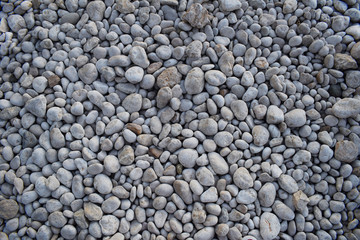Textura de piedras redondas azuladas