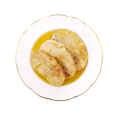 roasted-banana-with-coconut-syrup Thai dessert