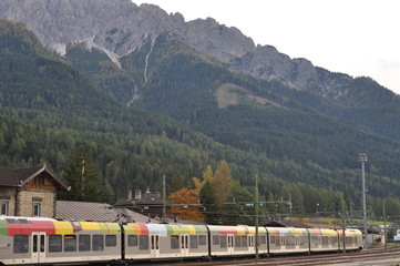 Bahnhof in Südtirol.