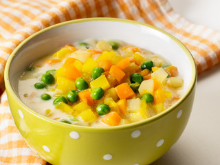 Green peas and carrot stew