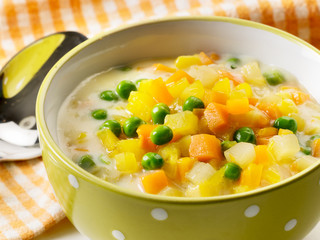 Green peas and carrot stew