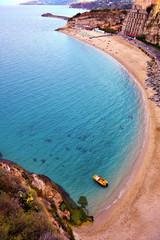 beach and sea of Tropea Calabria Italy