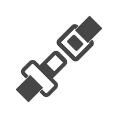 Seat Belt or Safety Belt Icon 