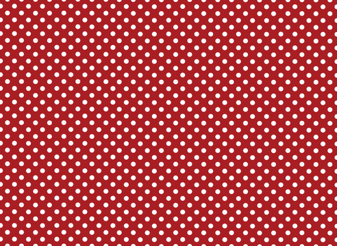 Red And White Polka Dot Background