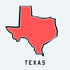 Texas map outline