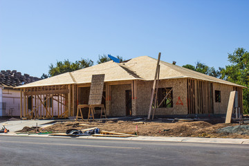 New Construction Of Single Family House