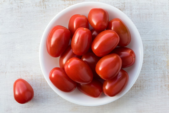 Red Grape Tomatoes in a Bowl