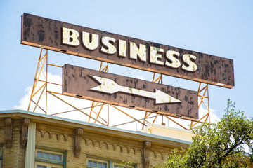 Obraz premium Schild 295 - Business