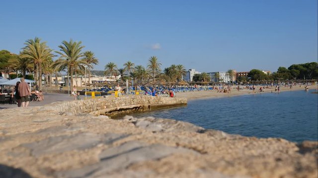 Lots of activity in the evening in Santa Ponsa Mallorca Spain