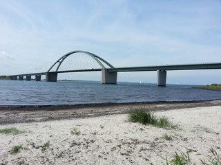 Fehmarnsund Brücke über die Ostsee