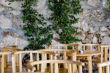 wooden outdoor furniture