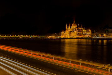 Hungarian Parliamentary Building at Night