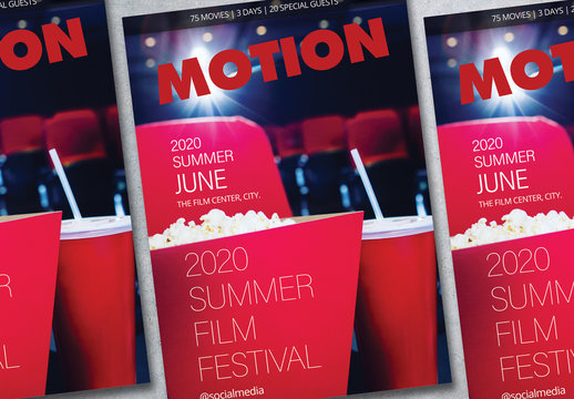Movie Event Poster Layout