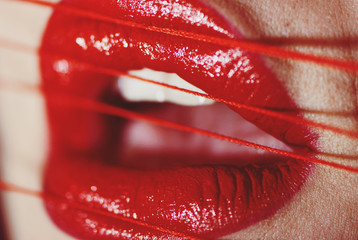 Fototapety  red lips