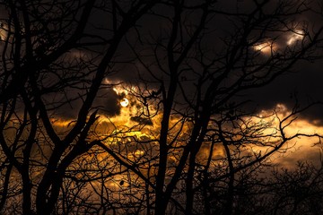 Obraz premium Very moody sunset