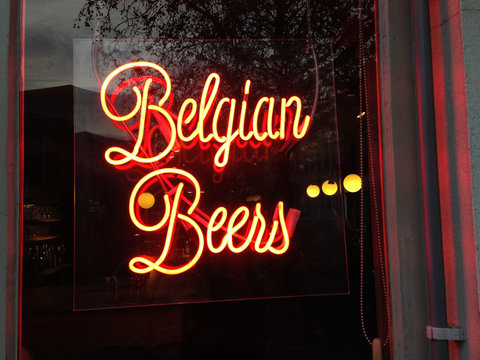 Belgium Beers Neon Sign