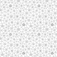Vector abstract triangles pattern, honeycomb grid handdrawn backdrop