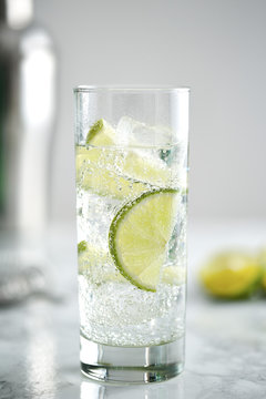 Gin and tonic cocktail