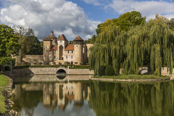 Fototapeta na wymiar Sercy castle in Burgundy region, France