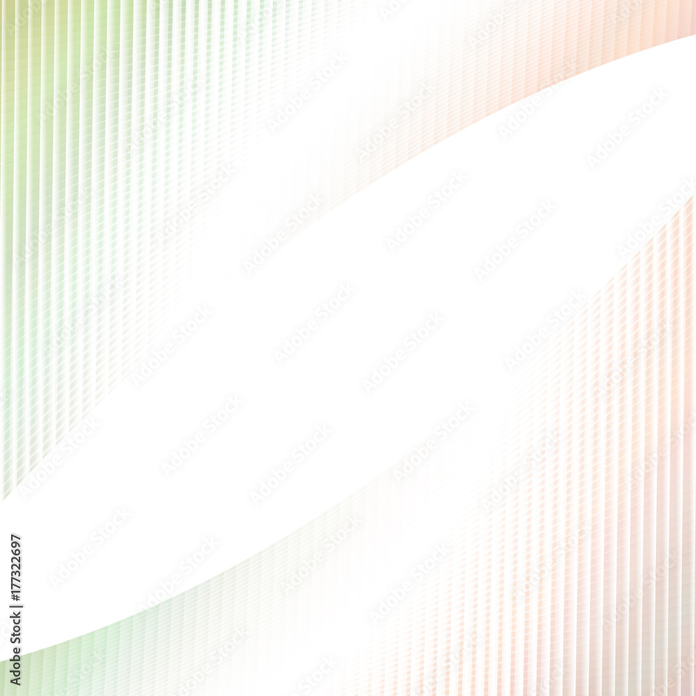 Poster abstract light colored background - graphic design from curved angular striped grid