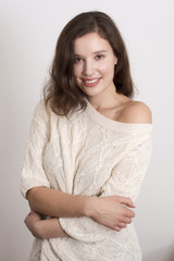 portrait of a young woman wearing a jumper