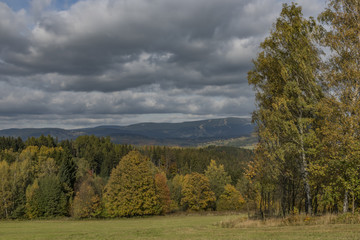 Fields and meadows near Roprachtice village