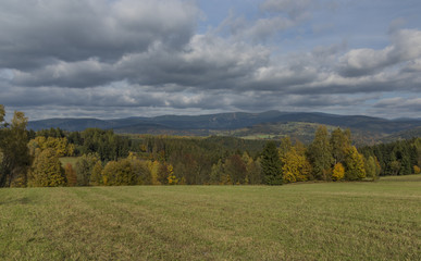 Fields and meadows near Roprachtice village