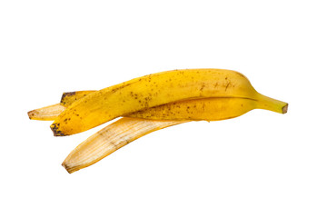 banana peel isolated on white background - Powered by Adobe