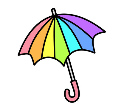 虹色の傘