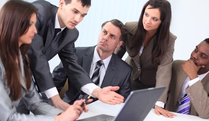 business team discussing new ideas