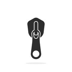 simple black zipper icon