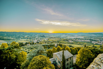 Orvieto - ottobre 2017 - Panorama dalle mura del borgo 